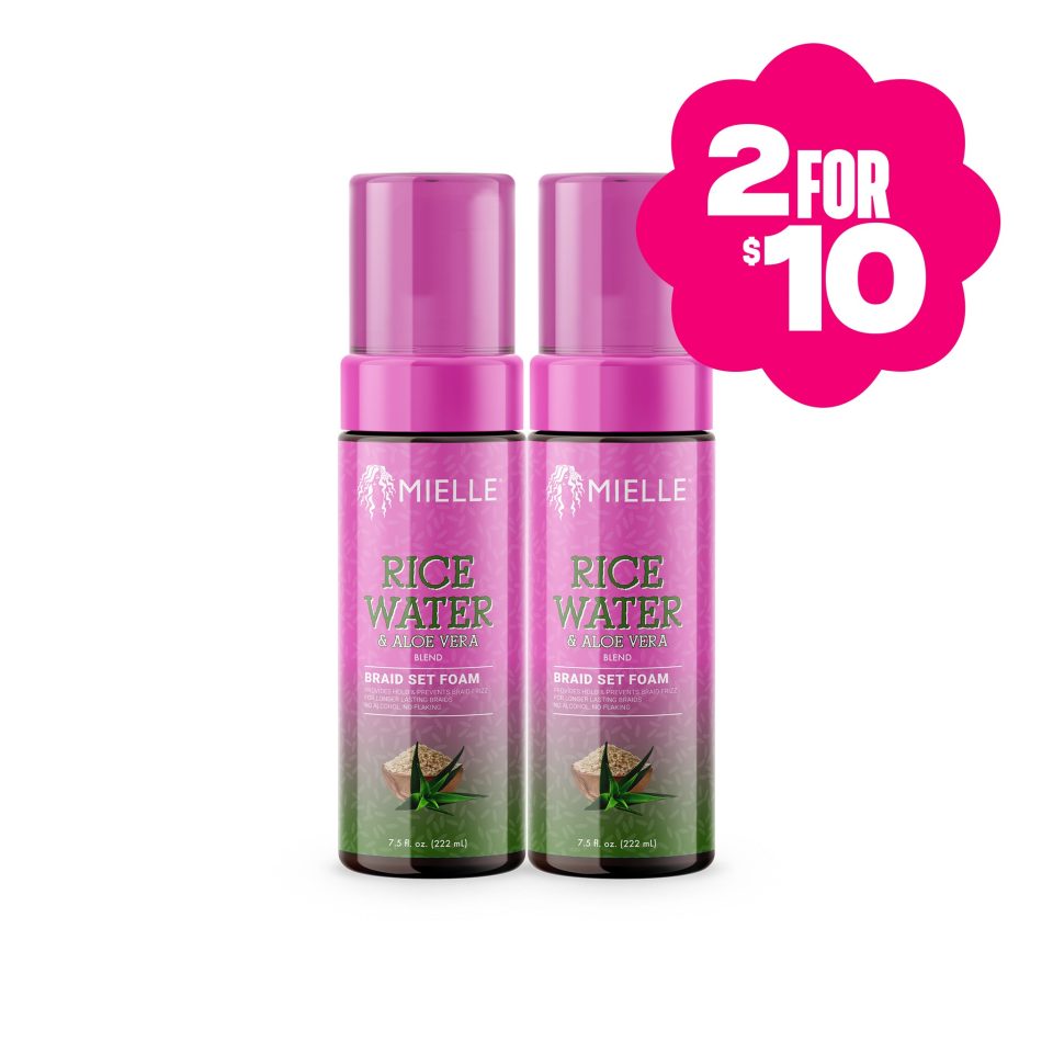 Rice Water & Aloe Vera Braid Set Foam Duo